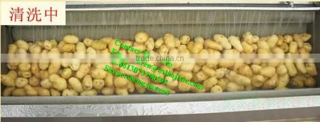 High quality potato washing and peeling machine/industrial potato peeling machine/potato peeling machine