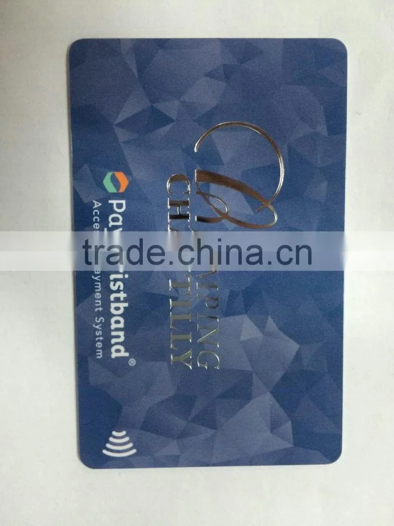 Standard size ISO14443 plastic material access control smart card