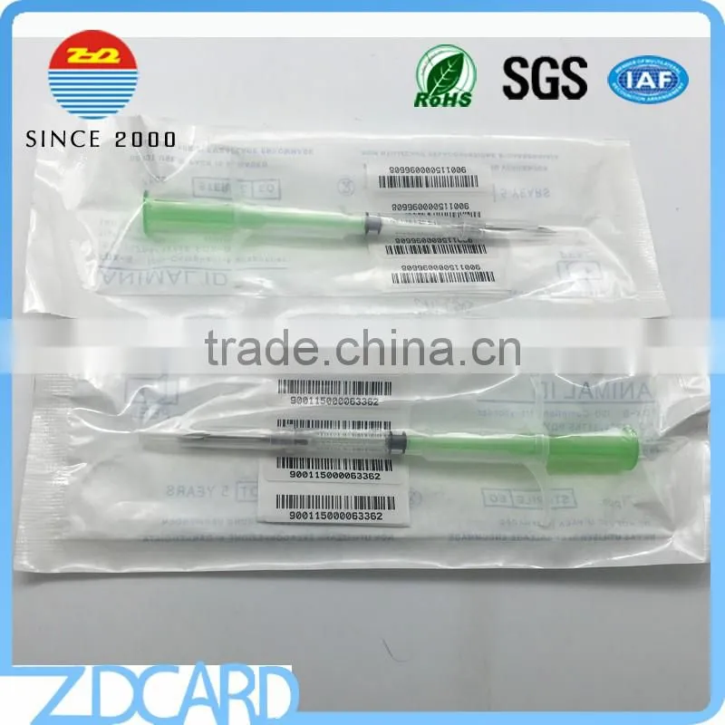 Microchips 125khz rfid Glass Tag for Snake Fish Dog