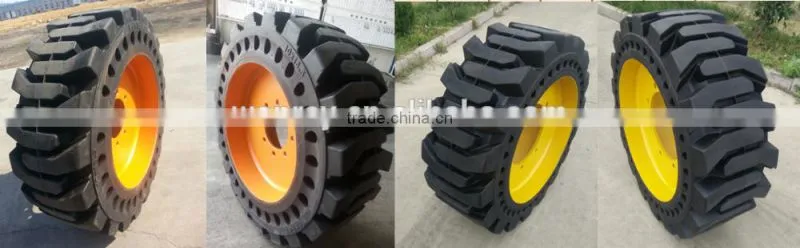 high quality skidsteer tire solid bobcat tire 12.16.5 for sale