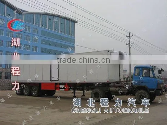 2axles 20ft refrigerator container trailer,small container trailer,used refrigerator trailer