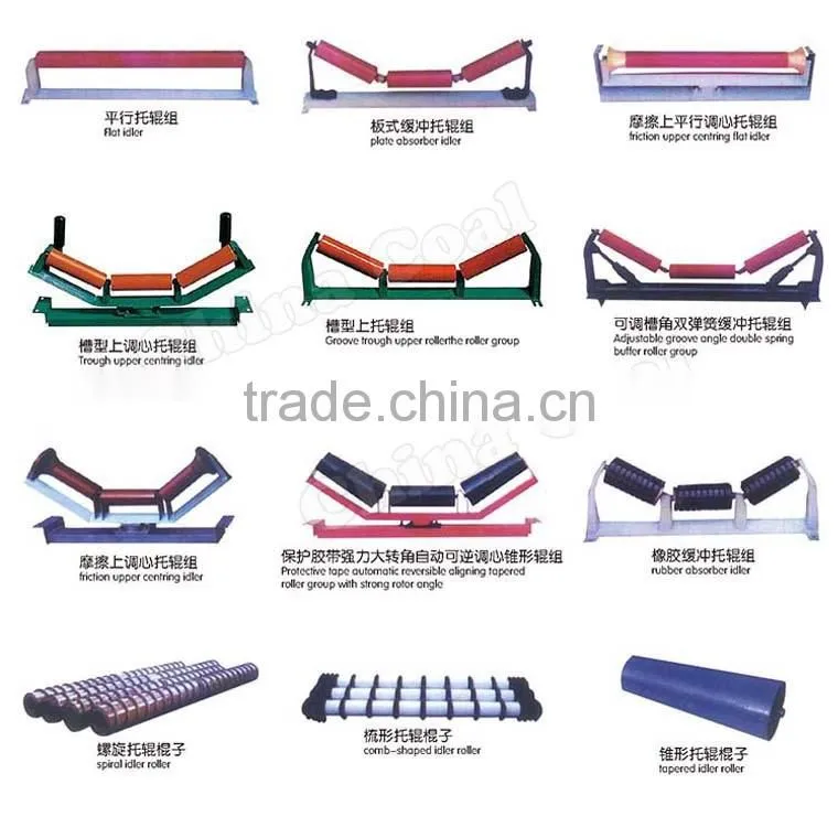 belt conveyor carrying head pully guide pully