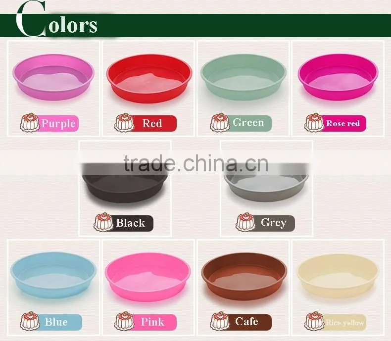 5536 Good quality orange color round shape silicone cake pan