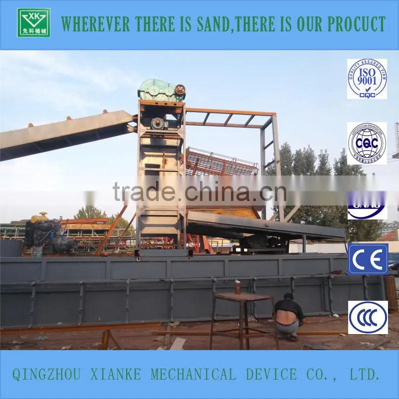 150cbm/h Working Capacity Gold Panning Dredger For Sale