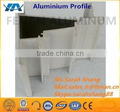Clear anodised 6063 aluminum ladder rungs extrusion profile