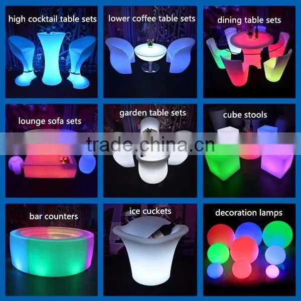 Modern Design Rechargeable LED Chair, Stools, Light Up Sofa