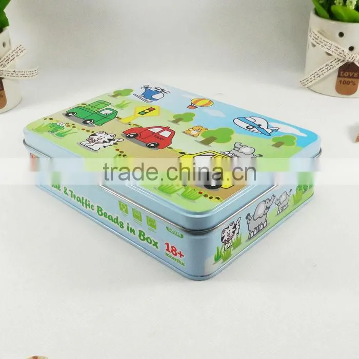 flattened tin cans