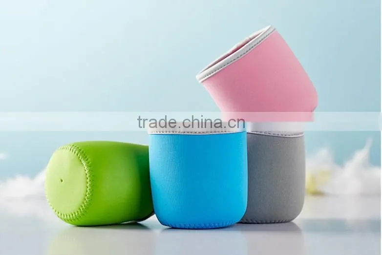 wholesale Creative big belly penguins cup glass cup diving silicone strap Penguin tea glass