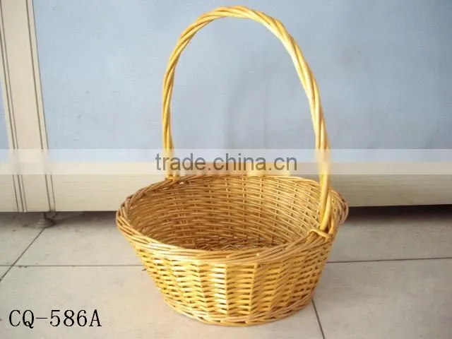 Environmental handicraft baskets small handle wicker with handmade