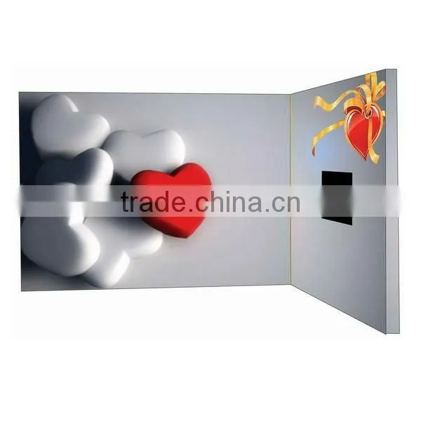2012 newest 1.5 inch card video greeting card digital photo frame