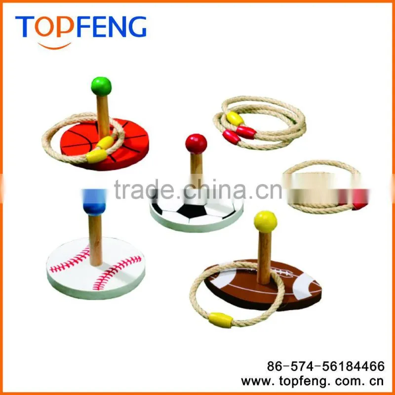 Sport Ring Toss Game Wooden Ring Toss Game