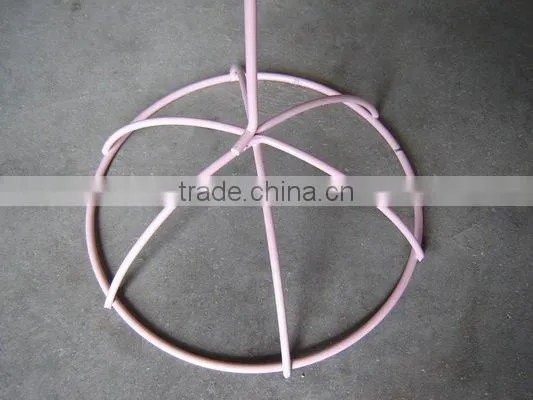 Pink wire hanging rack