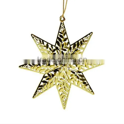 Hot Sale Xmas Metal Star Hanging Ornament Stand