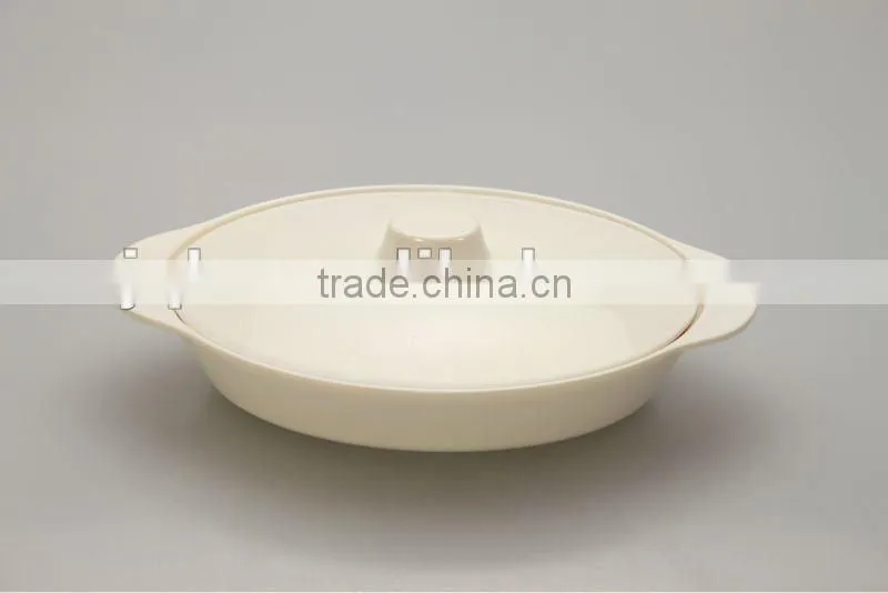 100% Melamine plate plastic tray oval shape with SGS certificate