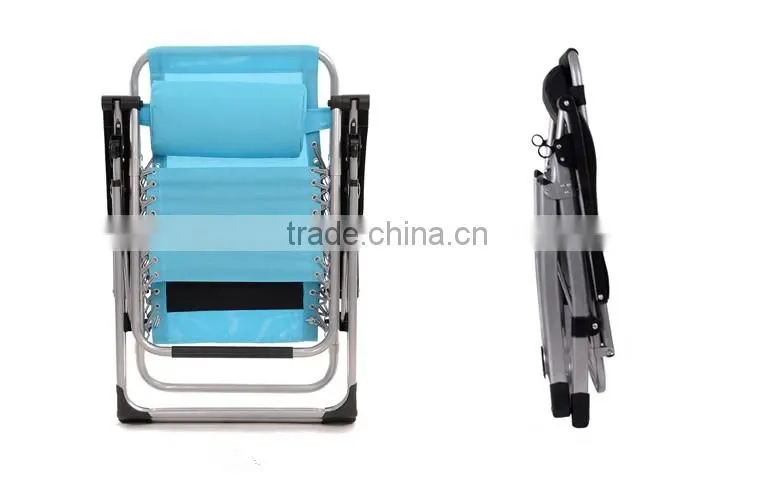 Adjustable aluminium folding recliner chair