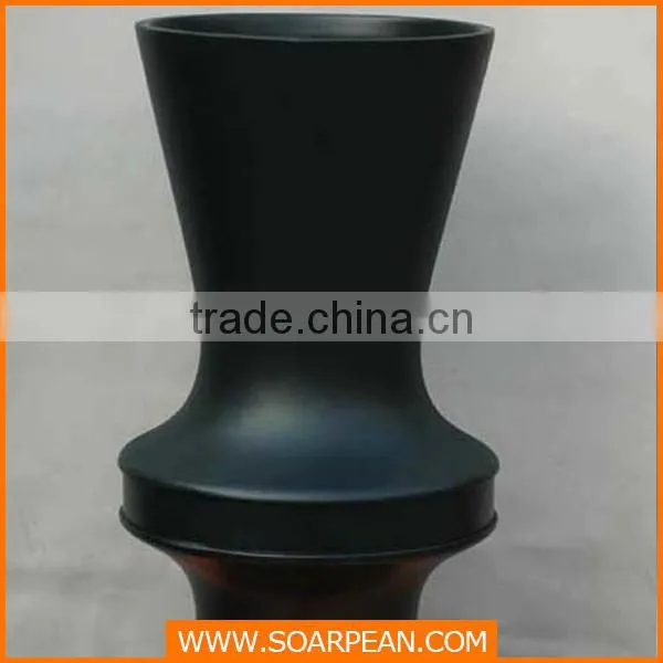 hotel flower glass black vase for flower arrangements