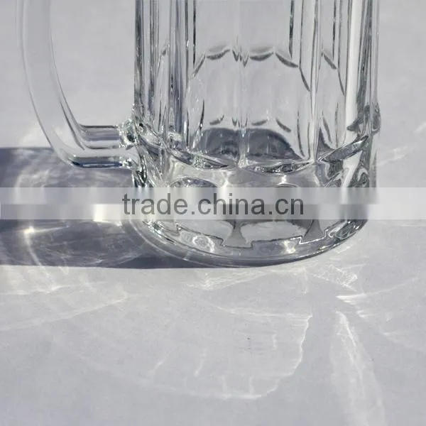 Quality Straight Beautiful Clear Glass Beer Mugs