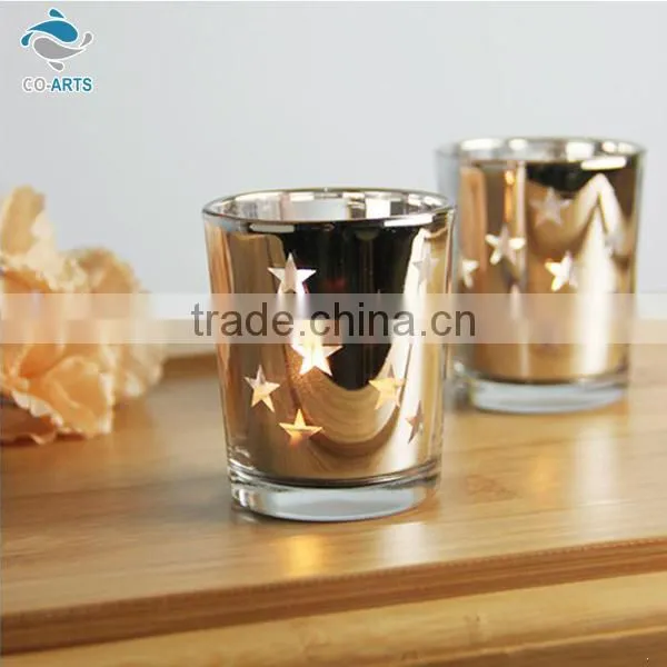 China supply star pattern bling cup shaped crystal craft