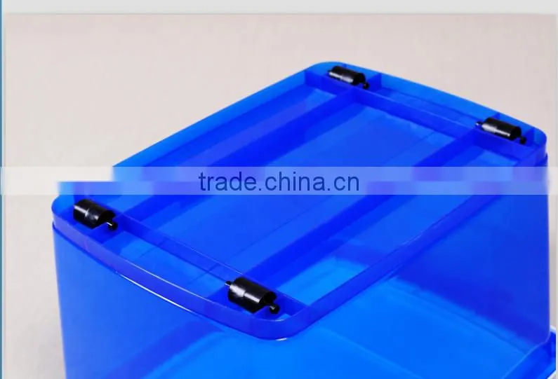 42Lplastic storage Box / Finishing Box with wheel cover and lock