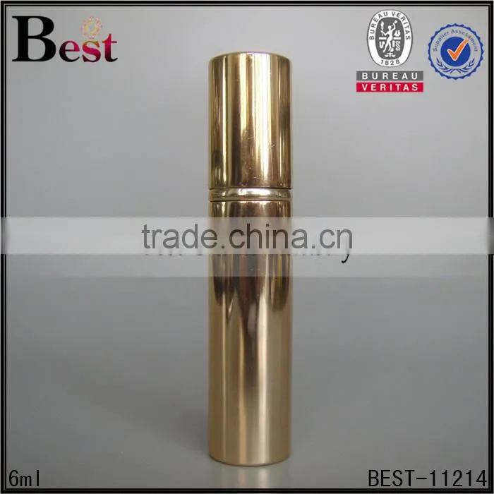 Shanghai Best 6ml perfume spray bottle pink pen perfume spray bottle pump spray bottle for perfume with aluminum cap