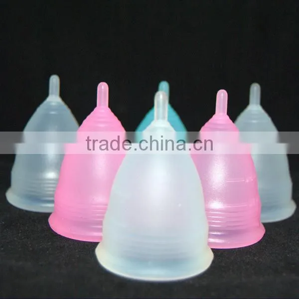 Silicone FDA and CE Approved Reusable Blue Menstrual Cup
