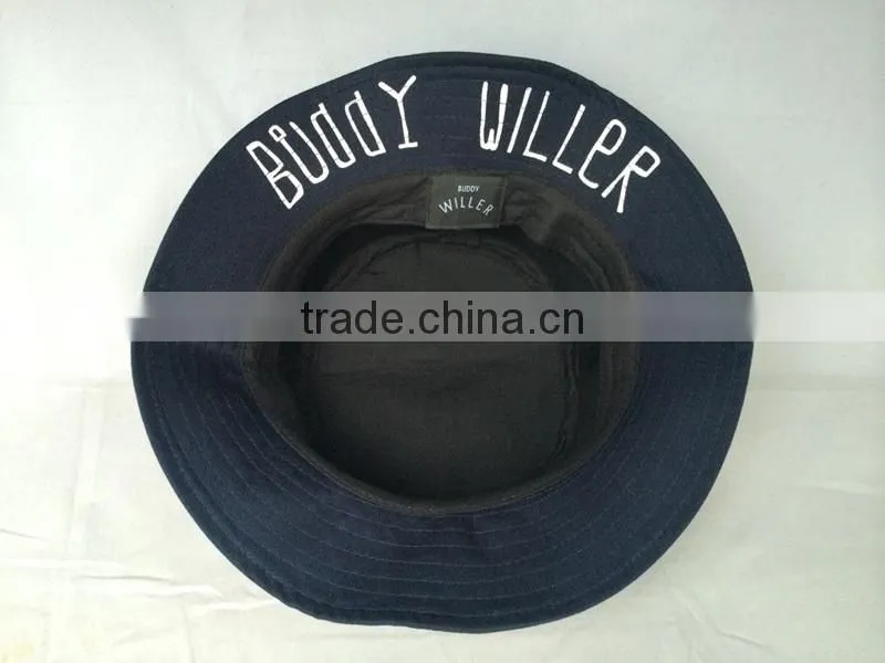 Fashion 100%cotton High Quality Embroidery Bucket Hat