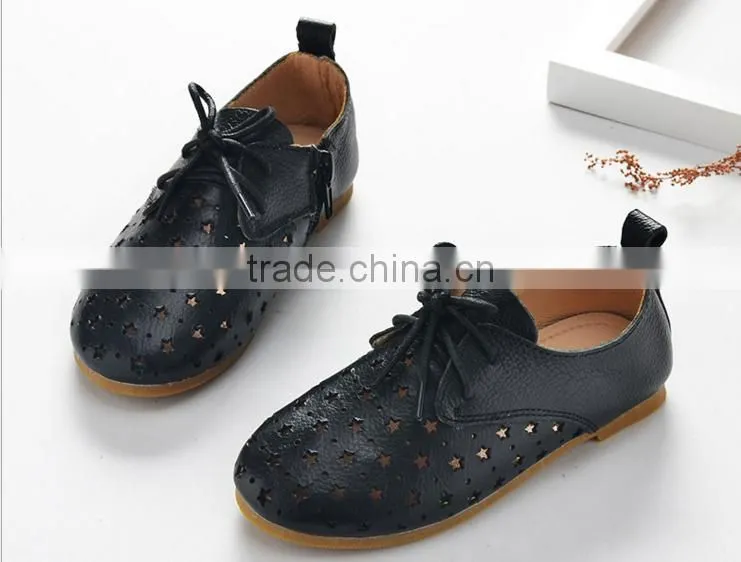 2016 Korea style shoes kids newest design children fashion genuine leather shoes