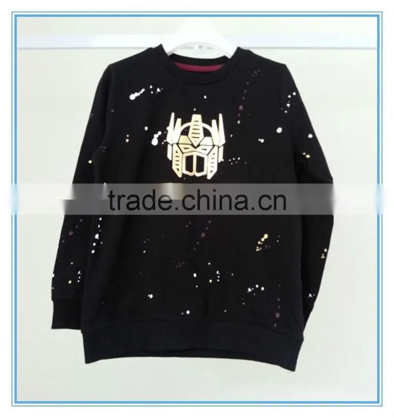 Top quality hoody sweatshirts boys custom fit sweatshirt; handsome boys print pattern hoody