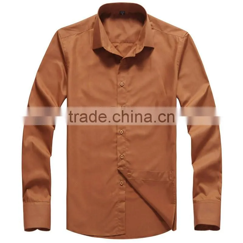 China supplier oem classic solid color mens dress shirt european collar european size