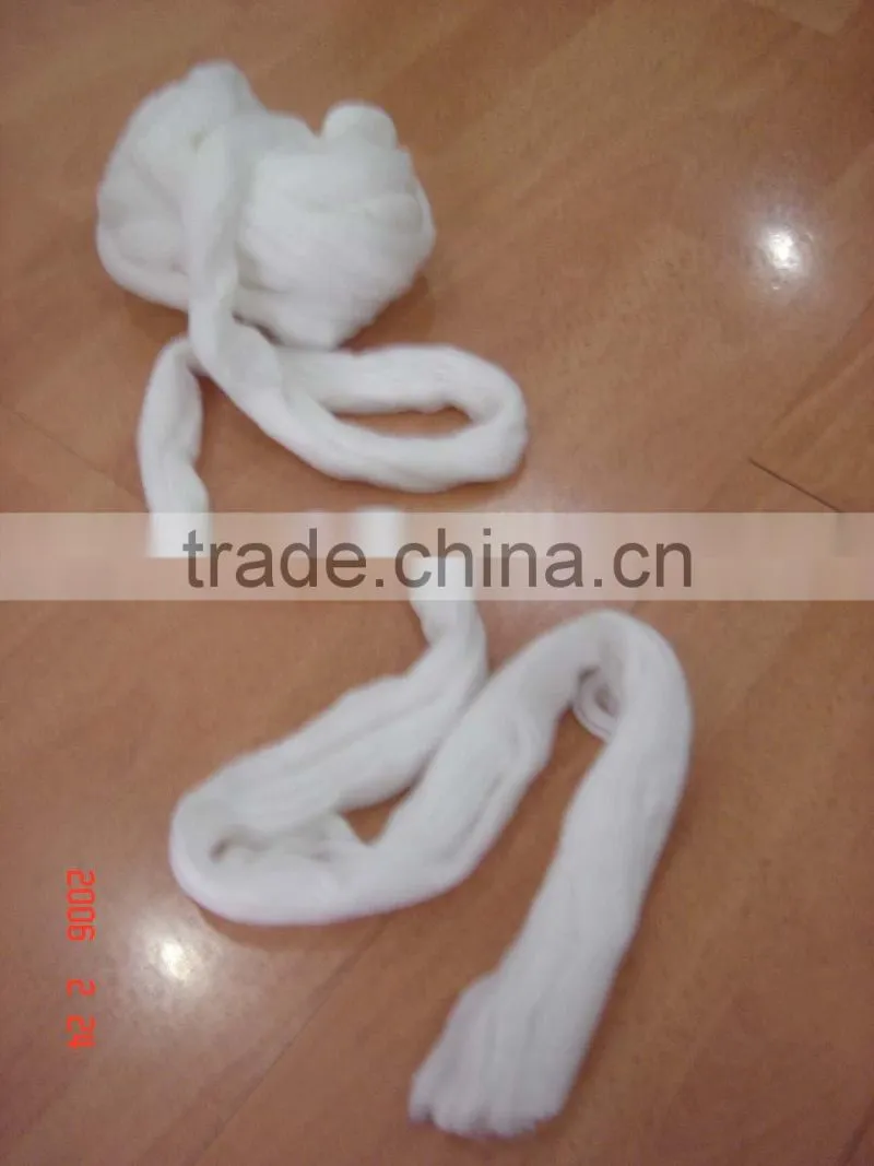 raw white virgin polyester tops 2D-3DX102MM