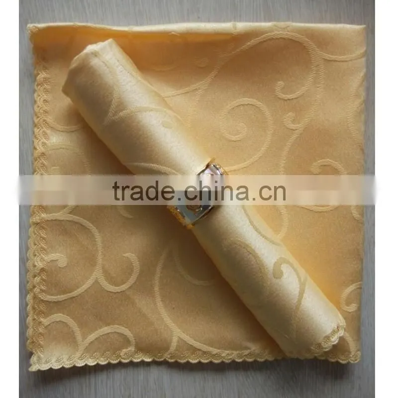 Light color folding design jacquard table napkin