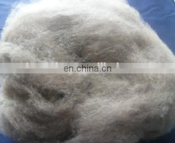 Factory wholesale Sheep Wool Open Tops White 19.5mic/44mm