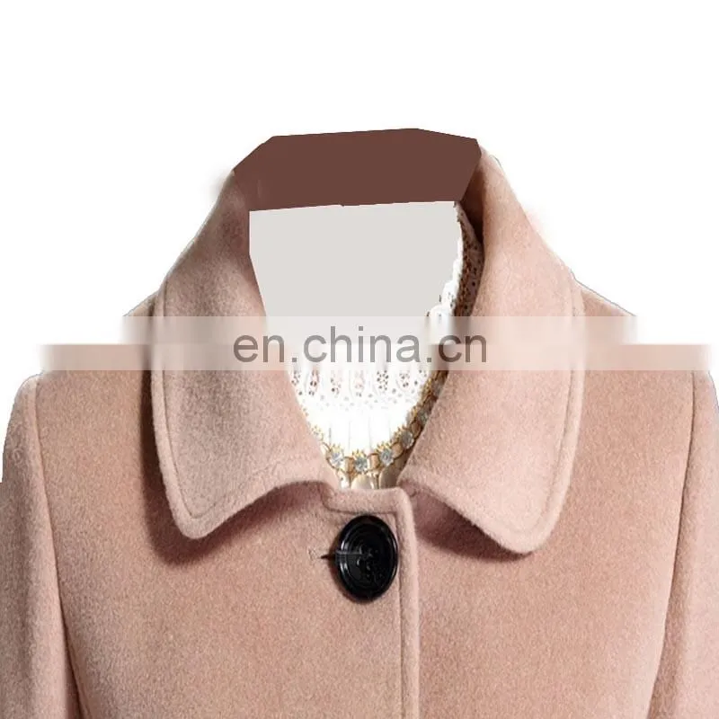 2017 The latest Korean deign women winter coat with 100% wool