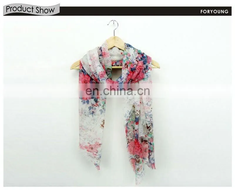flower print scarves for fall 2012