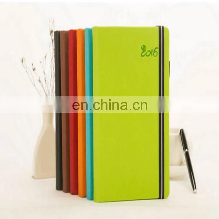 2018 wholesale customized colorful notepad OEM A4/A5/A6 pu leather notebook logo printing with elastic band