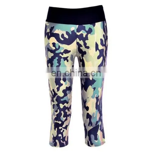 fitness clothes quick dry yoga pants leggings custom print jogging pants with pocket