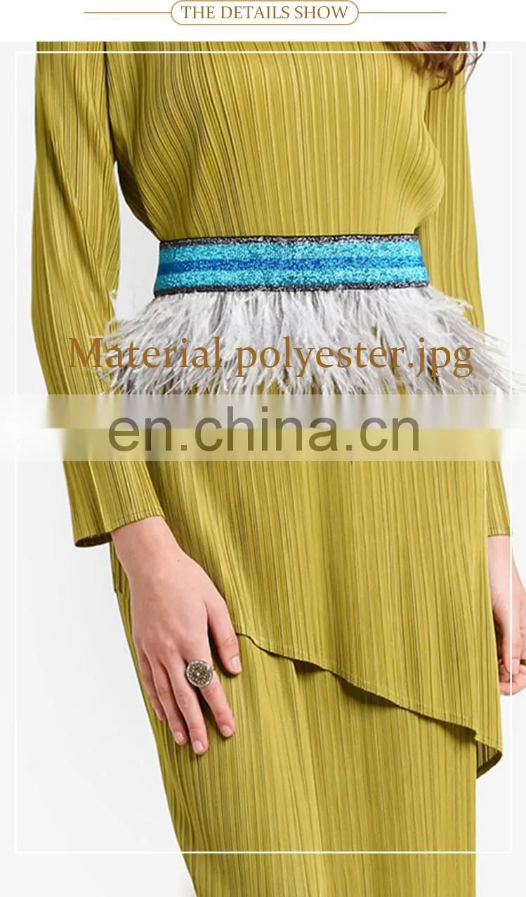 Wholesale plain Islamic dress Women pleats Islamic Clothing