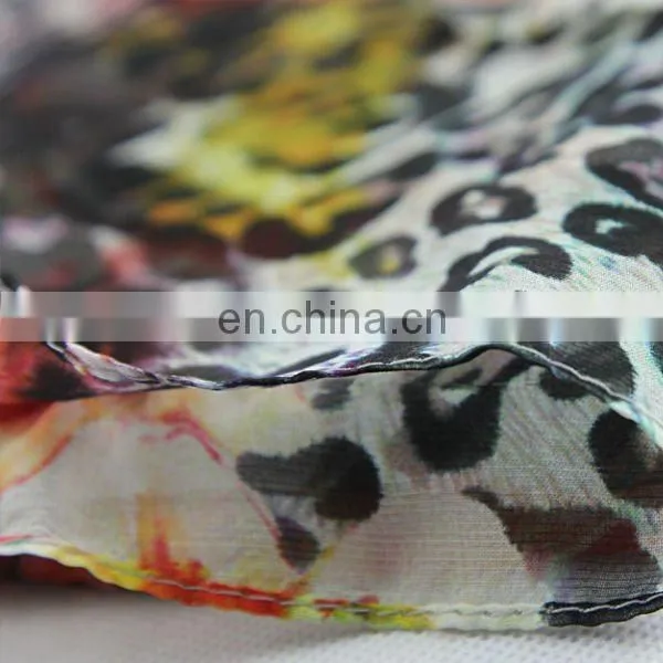 Fashion Digital Printed Chiffon Scarves For Ladies