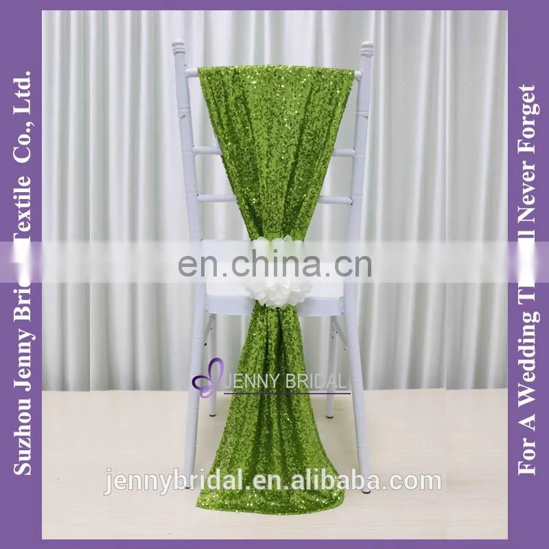 C385#15 lime green sequin sash fabric graduation sash and bachelorette sash