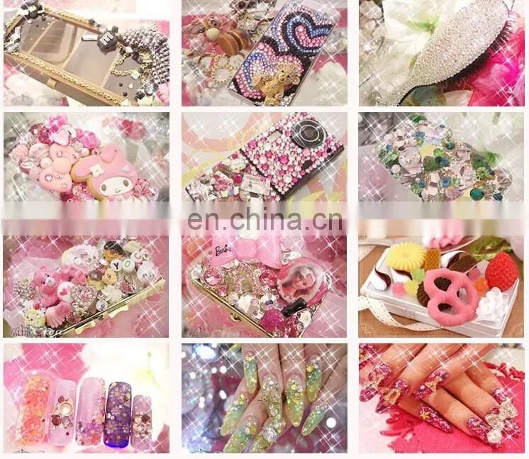 DZ-1011 flat back glass rhinestone for garment decoration