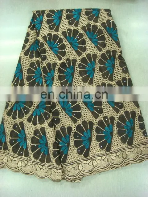 swiss embroidery cotton lace(A-39-1)