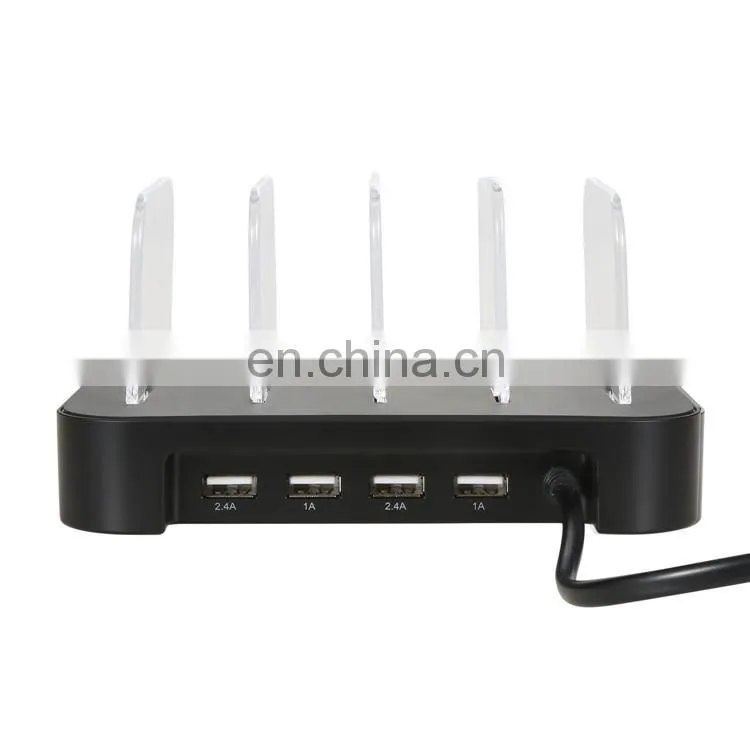 New design 4 USB charging station for iPhone iPad high mobile phone speed charger