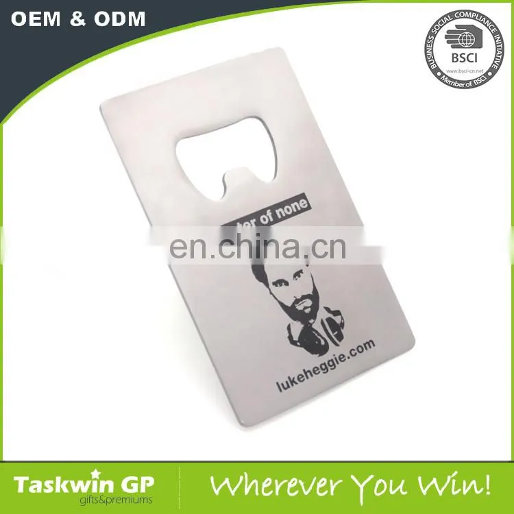 Custom Stainless steel Material Credit Card Bottle Opener