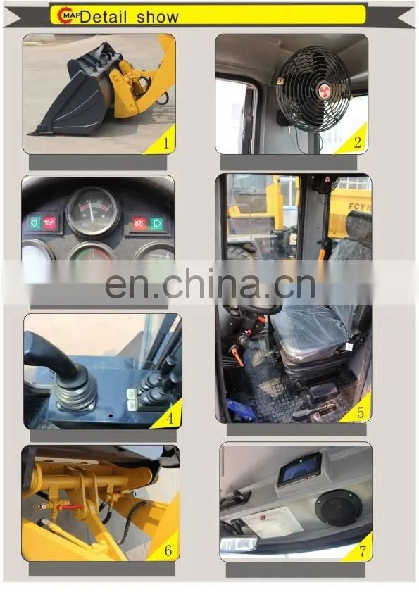 Factory direct supply loader with Snow plough , snow blower wheel loader