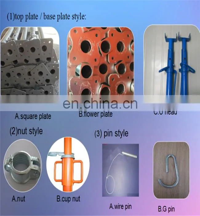 ASP-090 Tianjin Shisheng Concrete Adjustable Scaffolding Sreel Props For Sale