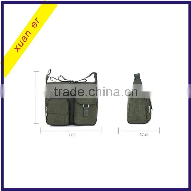 Wholesale fashion canvas messenger shoulder bag for women