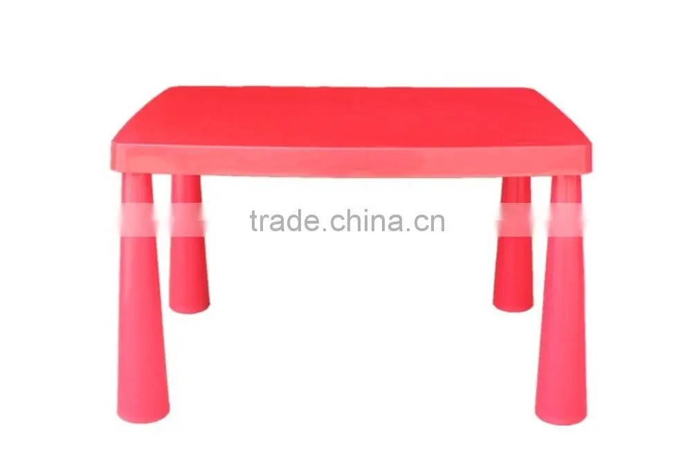 Popular removable rectangular plastic children dining table