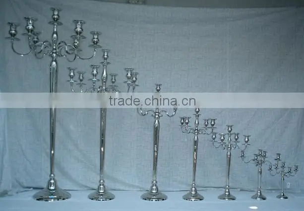 Antique Finish Black Candelabra, 5 Lite Candle Stand