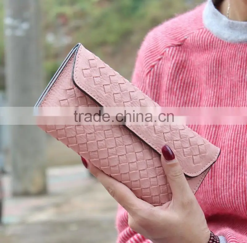 Hot Sale Women Wallets Fashion PU Leather Short Phone Wallet 10 Colors Purse
