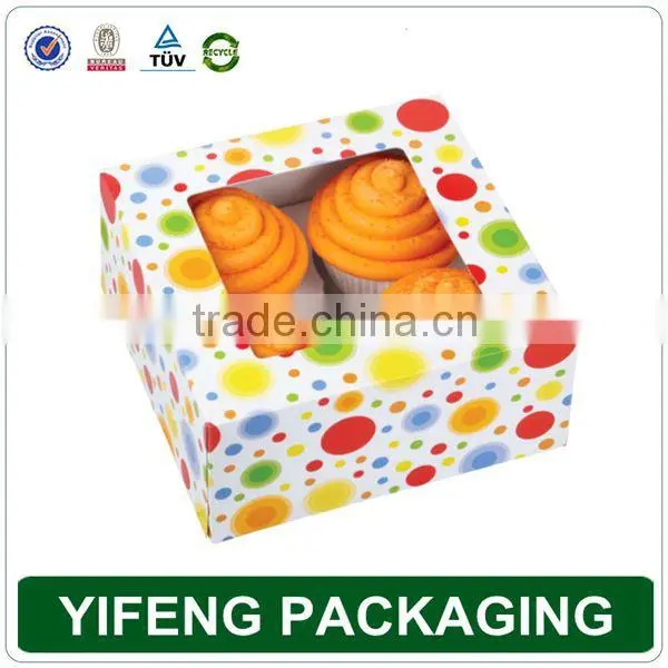 Custom Macaroon Christmas Gift Cake Food Packaging Box